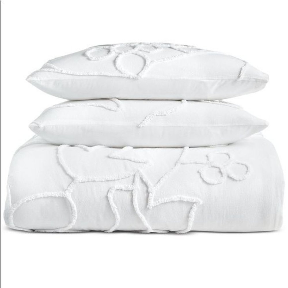 *Tufted-Chenille Exploded Floral Bedding Collection, Full/Queen - Picture 2 of 5